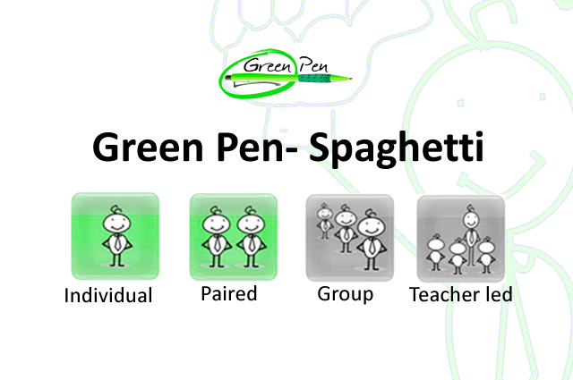 Green Pen- Spaghetti