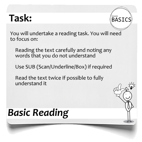 Lesson Basics Reading