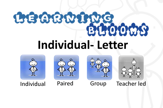 Individual Blooms Letter